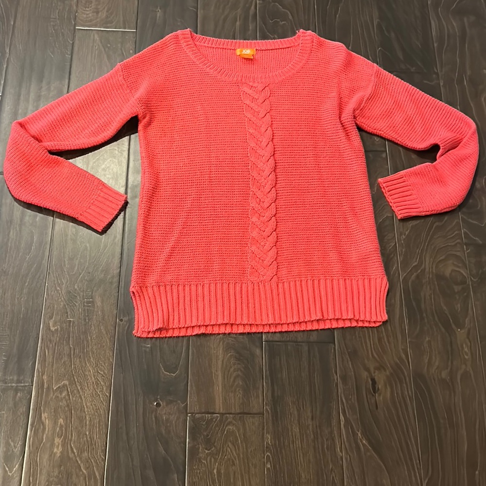 Joe Fresh Coral Sweater - 100% Acrylic